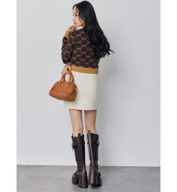 MURUA「モノグラムバイカラーニット」|ニット・セーター|