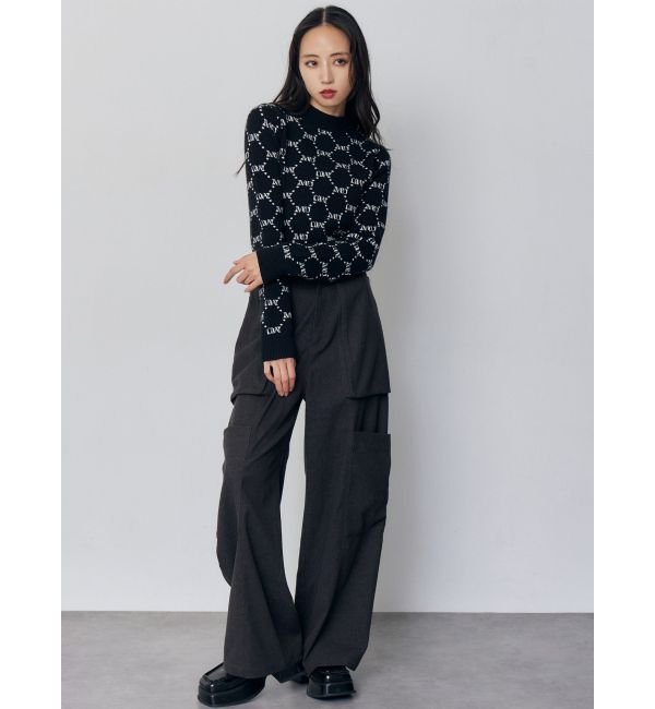 MURUA「モノグラムバイカラーニット」|ニット・セーター|