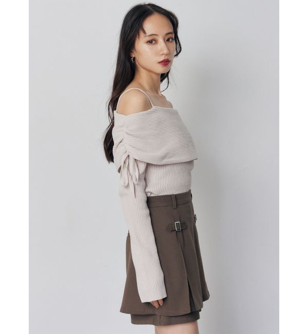 MURUA「モールヤーンオフショルニット」|ニット・セーター|