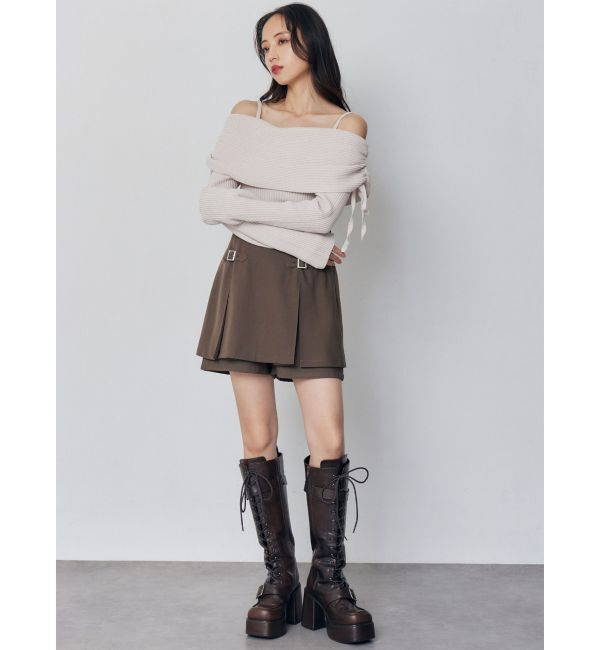 MURUA「モールヤーンオフショルニット」|ニット・セーター|