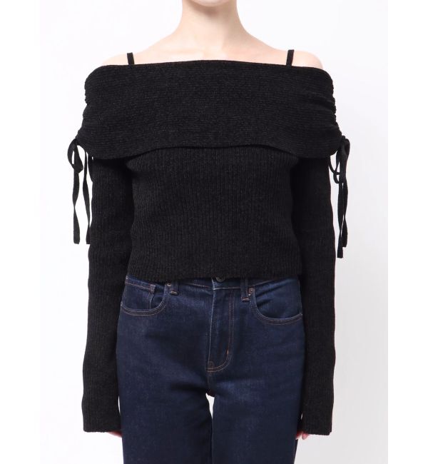 MURUA「モールヤーンオフショルニット」|ニット・セーター|