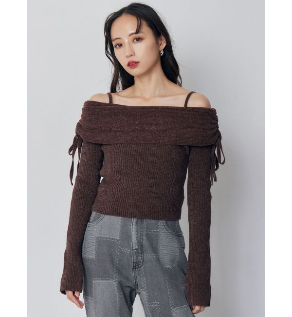 MURUA「モールヤーンオフショルニット」|ニット・セーター|