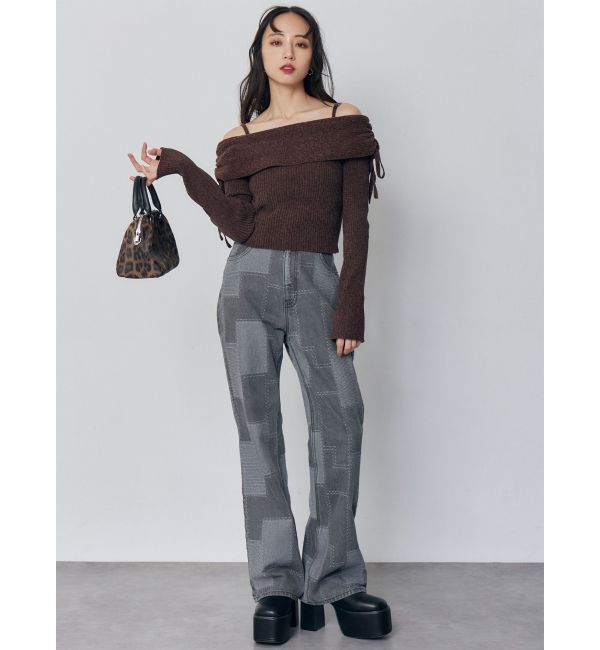 MURUA「モールヤーンオフショルニット」|ニット・セーター|