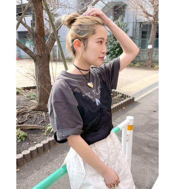 Ungrid「レースコンビサテンキャミ」|キャミソール|