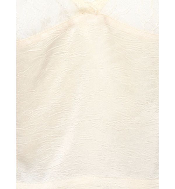 Ungrid「レースコンビサテンキャミ」|キャミソール|