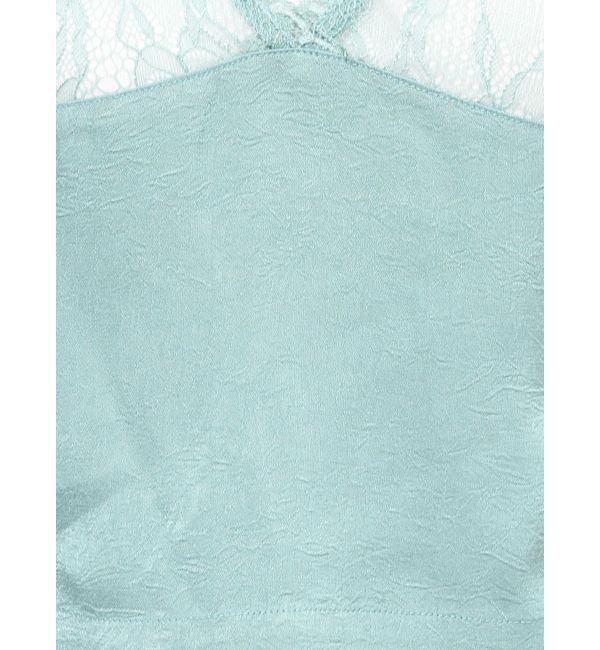 Ungrid「レースコンビサテンキャミ」|キャミソール|