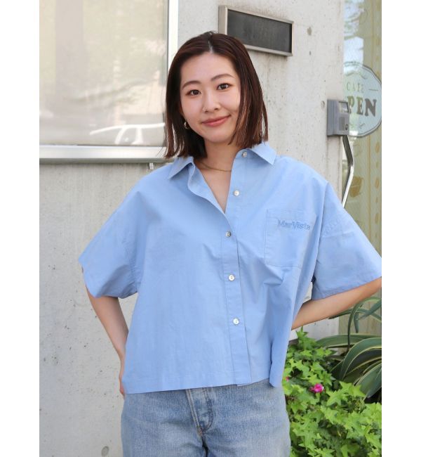 Ungrid「ハーフスリーブエンブロイダリーシャツ」|シャツ・ブラウス|