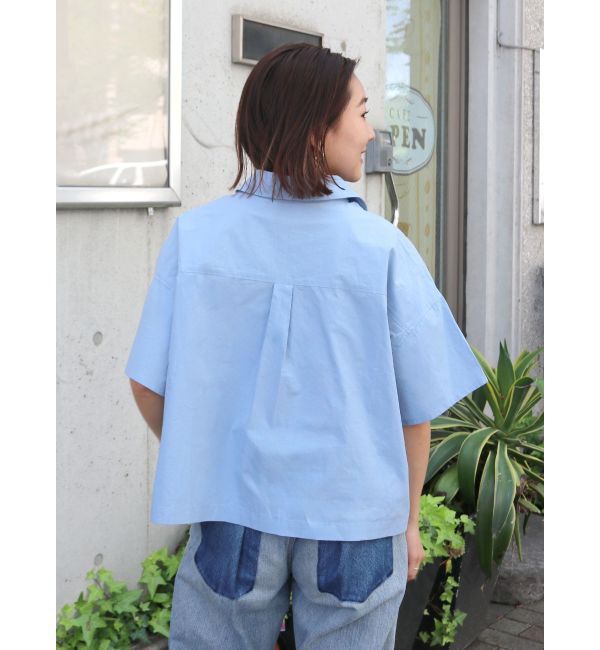 Ungrid「ハーフスリーブエンブロイダリーシャツ」|シャツ・ブラウス|