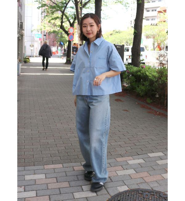 Ungrid「ハーフスリーブエンブロイダリーシャツ」|シャツ・ブラウス|