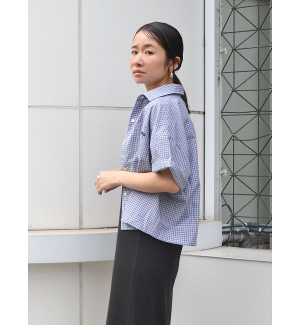 Ungrid「ハーフスリーブエンブロイダリーシャツ」|シャツ・ブラウス|