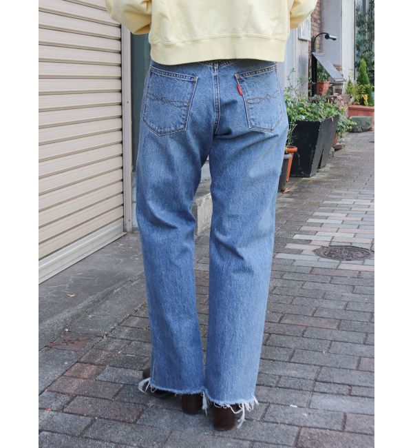 Ungrid「カットオフダメージストレートデニム」|デニム|