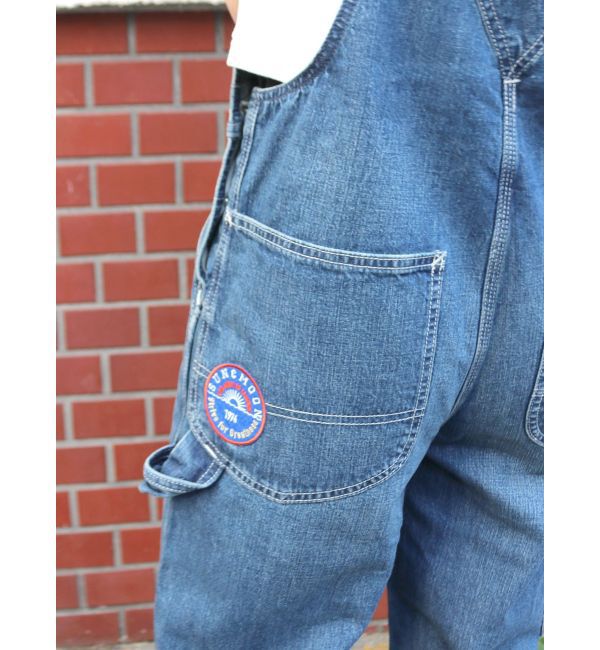 Ungrid「Lee別注 ワッペンデザインデニムサロペット」|オールインワン|