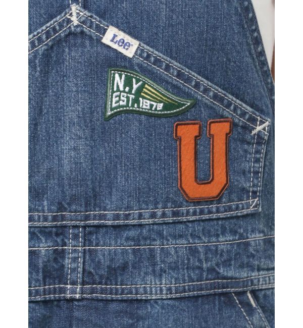 Ungrid「Lee別注 ワッペンデザインデニムサロペット」|オールインワン|