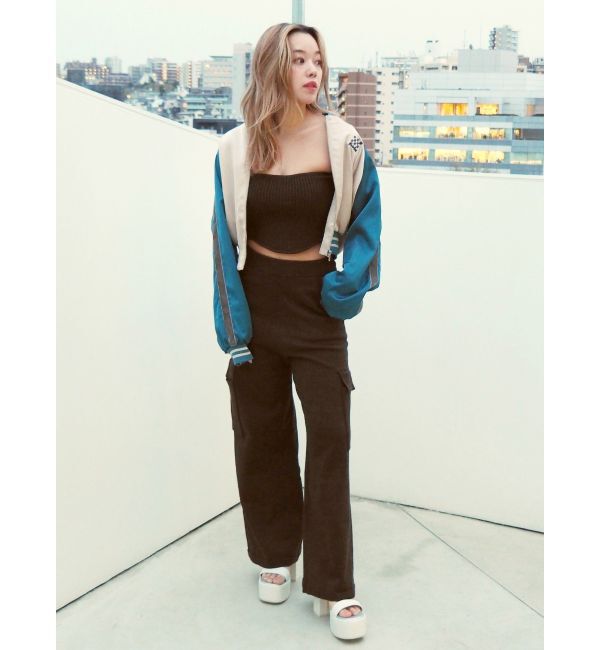 EVRIS「ニットカーゴパンツ【セットアップ着用可能】」|カーゴ|