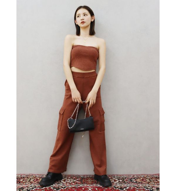 EVRIS「ニットカーゴパンツ【セットアップ着用可能】」|カーゴ|