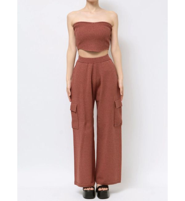 EVRIS「ニットカーゴパンツ【セットアップ着用可能】」|カーゴ|