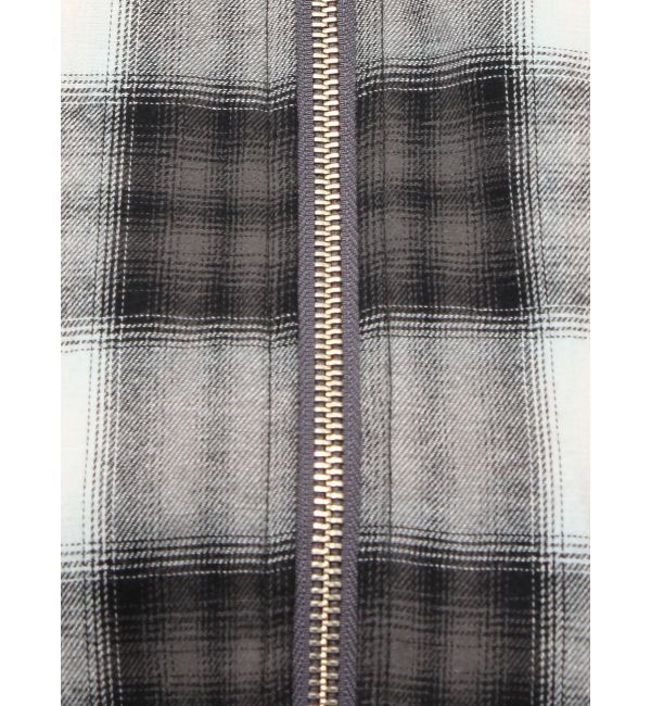 EVRIS「フードチェックショートシャツ」|シャツ・ブラウス|