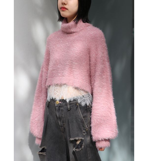 jouetie「レースドッキングニット」|ニット・セーター|