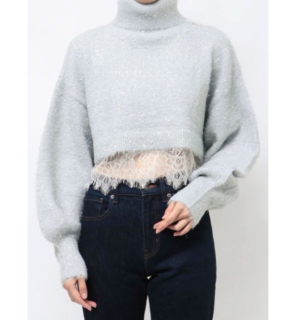 jouetie「レースドッキングニット」|ニット・セーター|