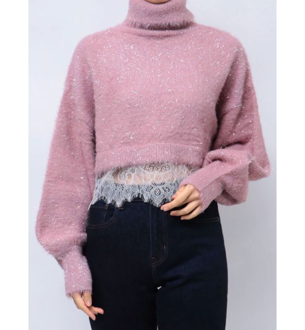 jouetie「レースドッキングニット」|ニット・セーター|