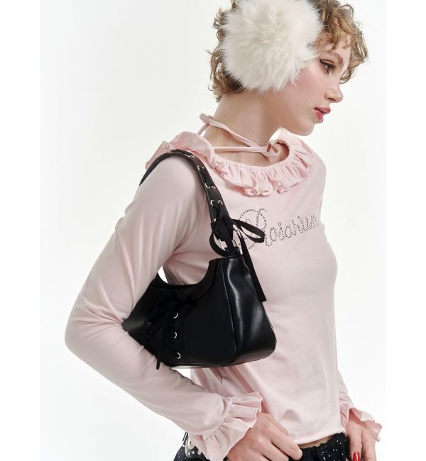 jouetie「レースアップリボンハンドバッグ」|ハンドバッグ|