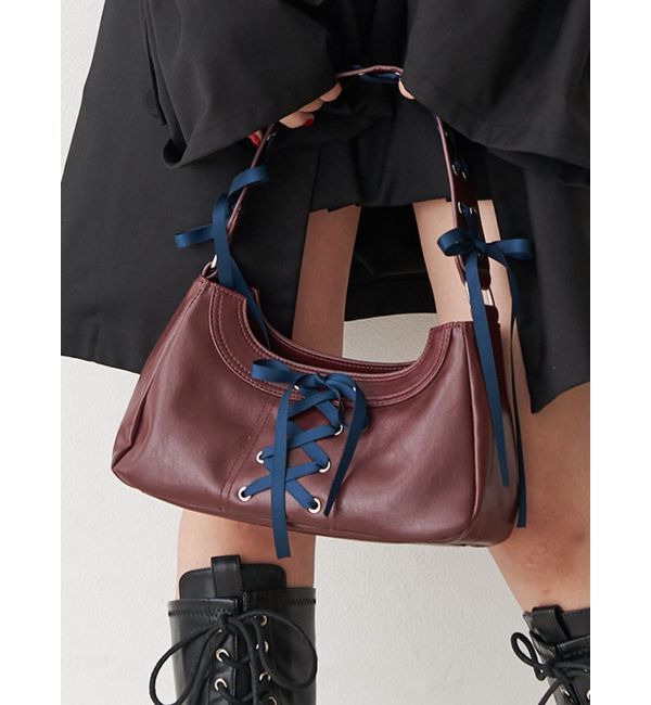 jouetie「レースアップリボンハンドバッグ」|ハンドバッグ|