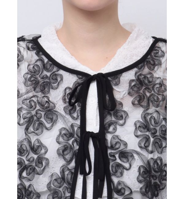 merry jenny「flowerチュールブラウス」|シャツ・ブラウス|