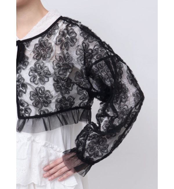 merry jenny「flowerチュールブラウス」|シャツ・ブラウス|