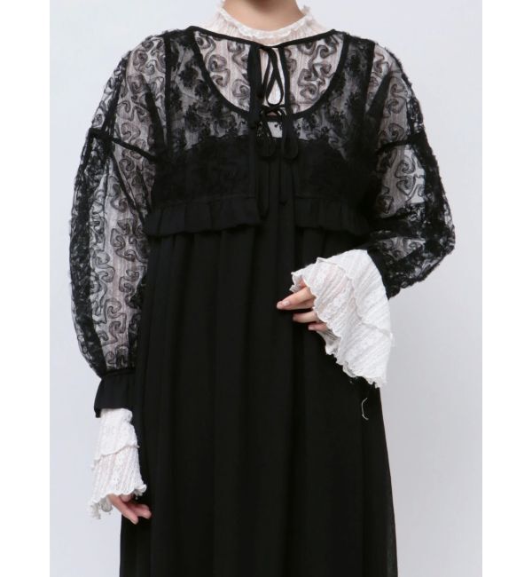 merry jenny「flowerチュールブラウス」|シャツ・ブラウス|