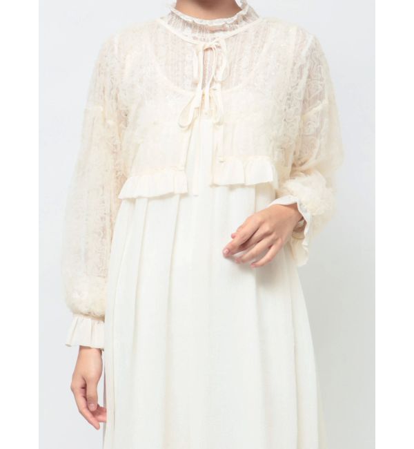 merry jenny「flowerチュールブラウス」|シャツ・ブラウス|