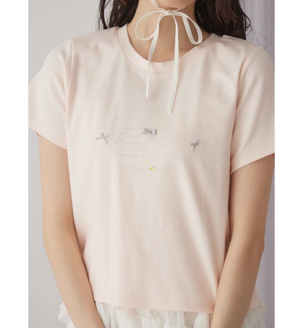 merry jenny「PONY PONY Tee」|Tシャツ・カットソー|ピンク