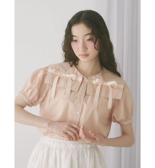 merry jenny「リボンカラーブラウス」|シャツ・ブラウス|