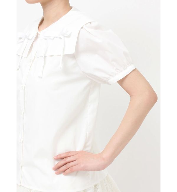 merry jenny「リボンカラーブラウス」|シャツ・ブラウス|