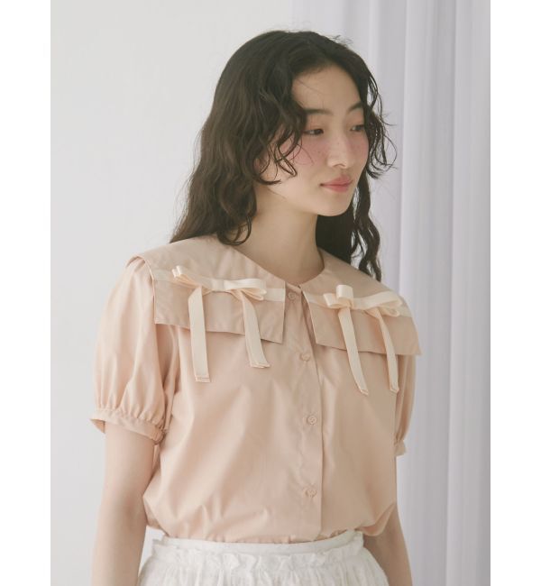 merry jenny「リボンカラーブラウス」|シャツ・ブラウス|