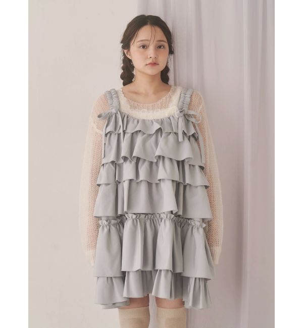 merry jenny「透かし編みリボンニット」|ニット・セーター|