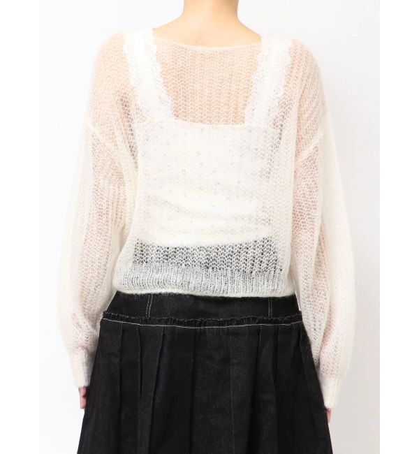merry jenny「透かし編みリボンニット」|ニット・セーター|