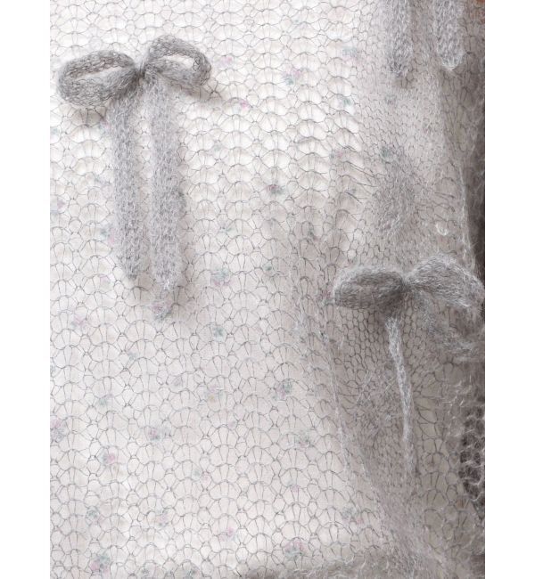 merry jenny「透かし編みリボンニット」|ニット・セーター|