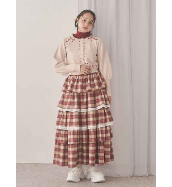 merry jenny「frillリブタートルニットtops」|ニット・セーター|