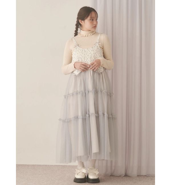 merry jenny「frillリブタートルニットtops」|ニット・セーター|