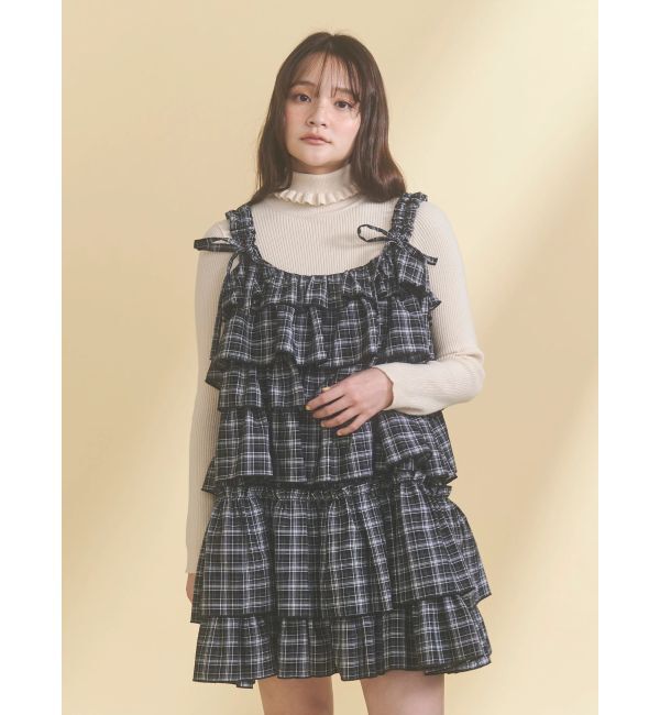 merry jenny「frillリブタートルニットtops」|ニット・セーター|