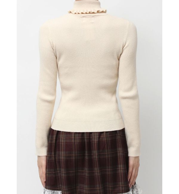 merry jenny「frillリブタートルニットtops」|ニット・セーター|
