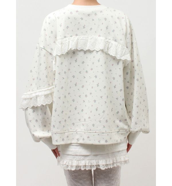 merry jenny「flowerレーススウェット」|スウェット・ジャージ|