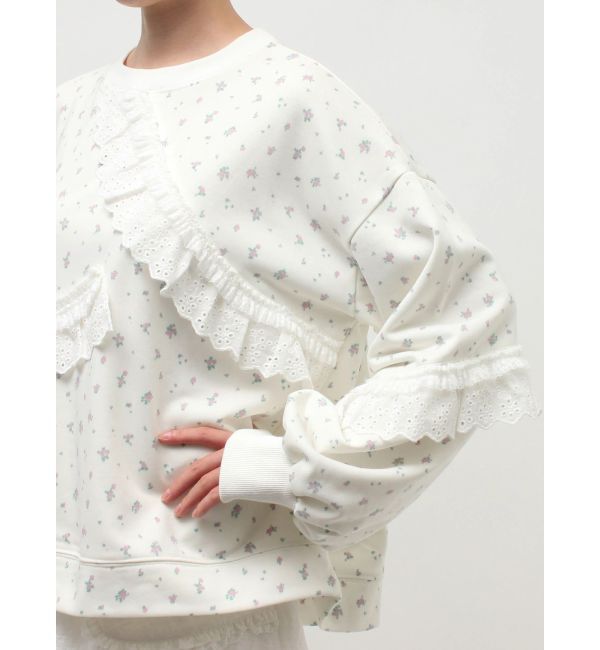 merry jenny「flowerレーススウェット」|スウェット・ジャージ|