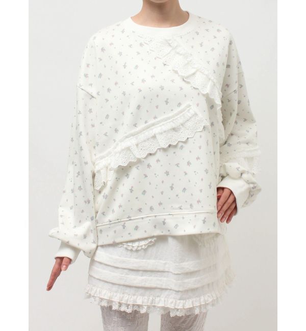merry jenny「flowerレーススウェット」|スウェット・ジャージ|