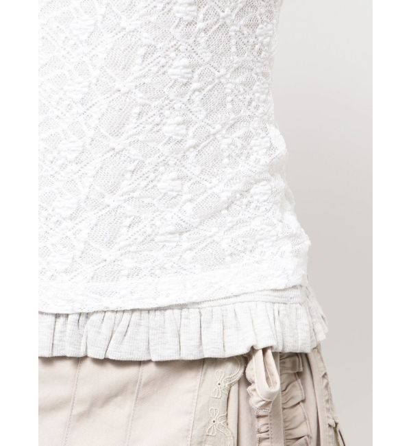 merry jenny「lace layered long tee」|Tシャツ・カットソー|