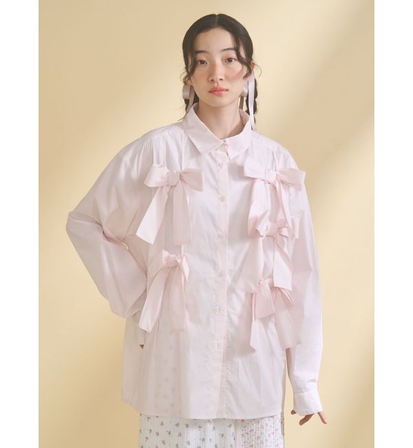 merry jenny「bon bon ribbon shirt」|シャツ・ブラウス|