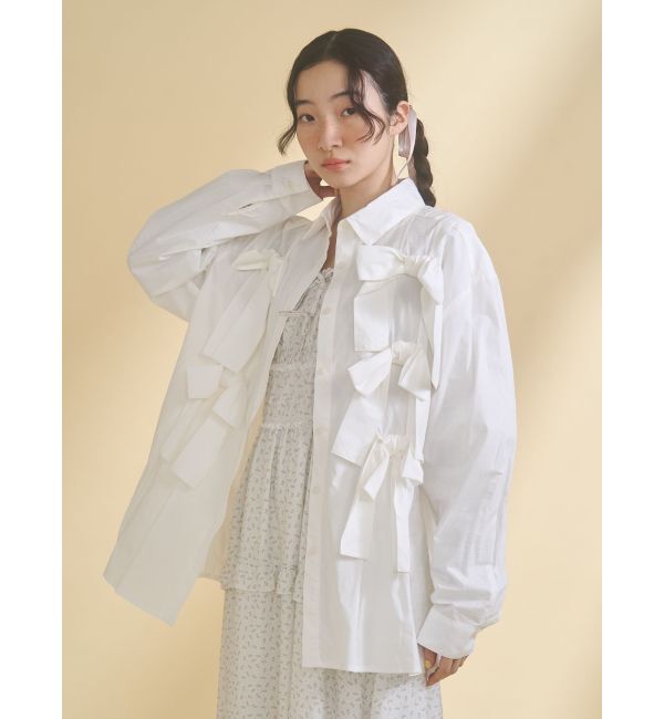 merry jenny「bon bon ribbon shirt」|シャツ・ブラウス|