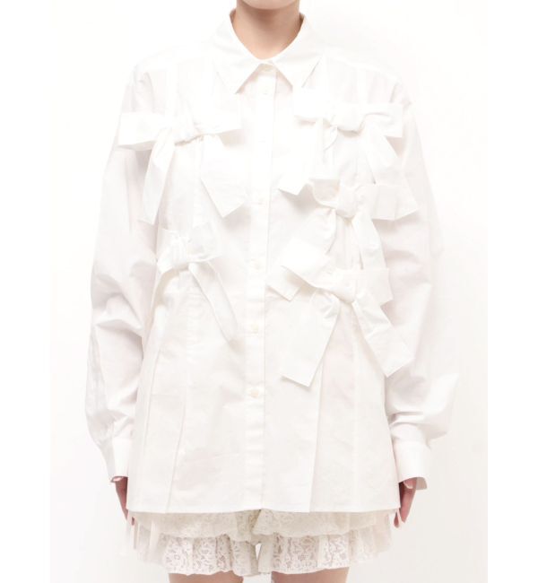 merry jenny「bon bon ribbon shirt」|シャツ・ブラウス|
