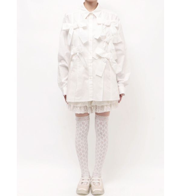 merry jenny「bon bon ribbon shirt」|シャツ・ブラウス|