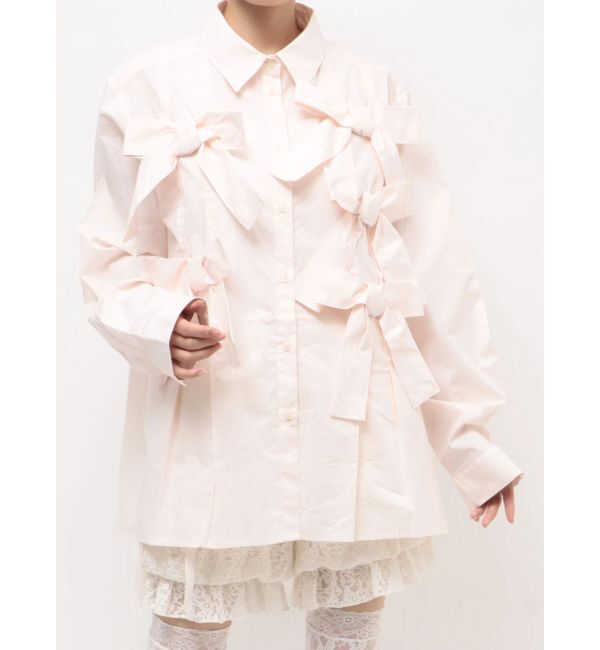 merry jenny「bon bon ribbon shirt」|シャツ・ブラウス|